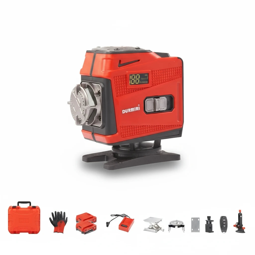 ميزان ليزر 12 خط اخضر 2بطارية DURMIRI