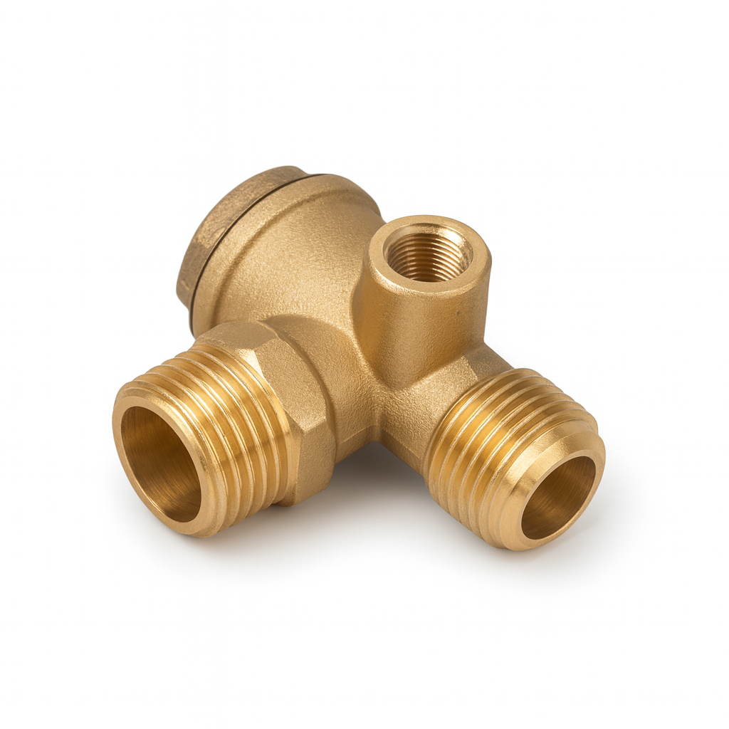 شيك بلف مضلع نحاس 1/2 * 3/8 خارجى