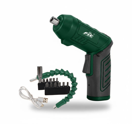 مفك بطارية 4.8 فولت+10لقم FIT