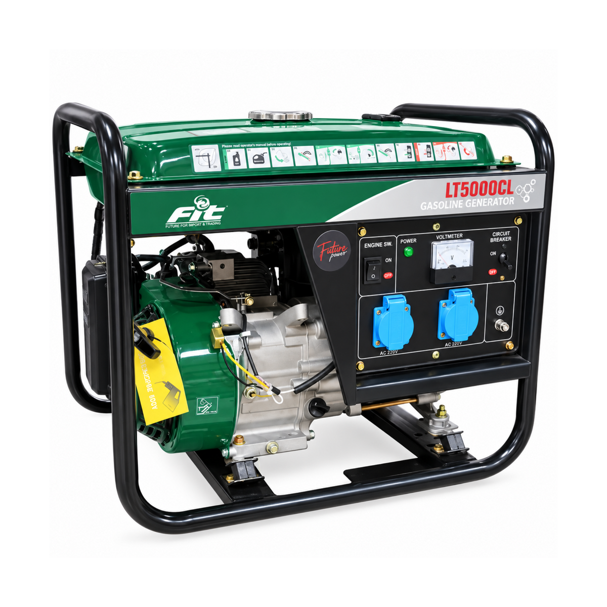 مولد كهرباء بنزين LT-5000 صافى 2.5KW ملفات الومنيوم FIT