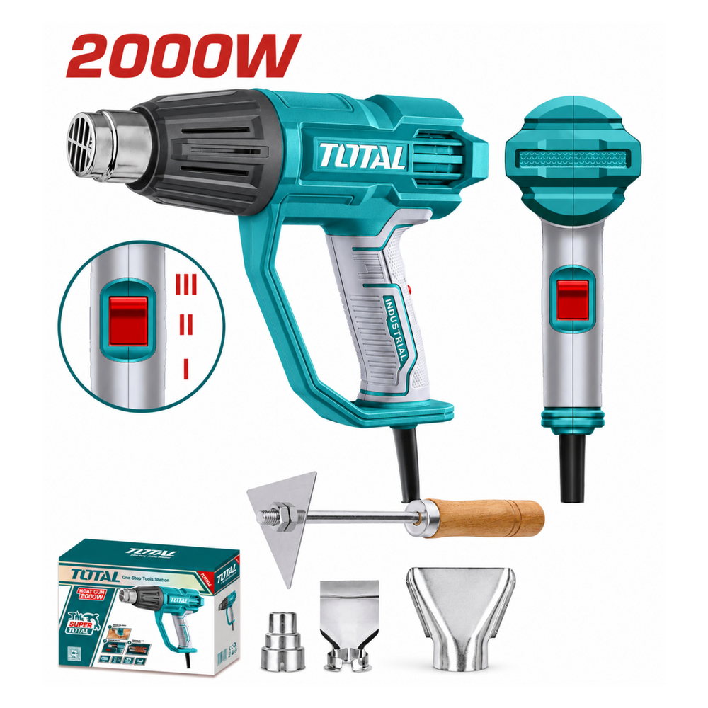 مسدس تسخين 2000 وات سرعتين TOTAL
