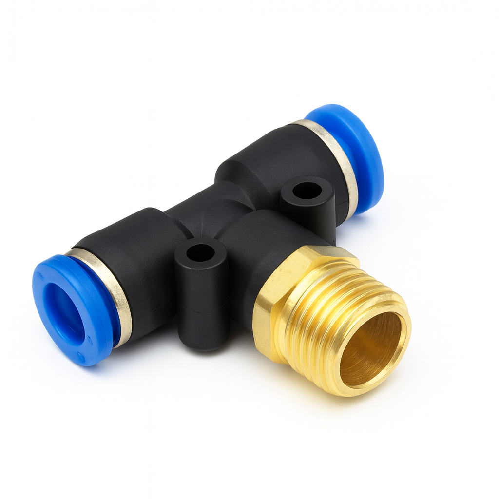 وصلة ضغط ثلاثى 8 مم سن 1/4 خارجى