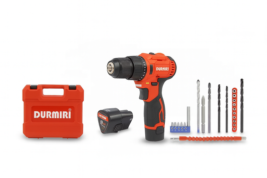 شنيور بطارية 12فولت عزم 35نيوتن براشليس دقاق+2بطارية DURMIRI