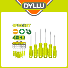 طقم مفك 6 قطع يد بلاستيك DYLLU