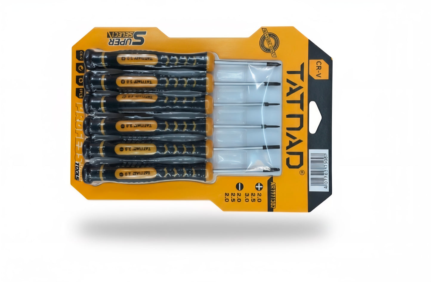 طقم مفك نجمة6قطع(T7.8.9.10.15.20) خدمة شاقة TAT CRV