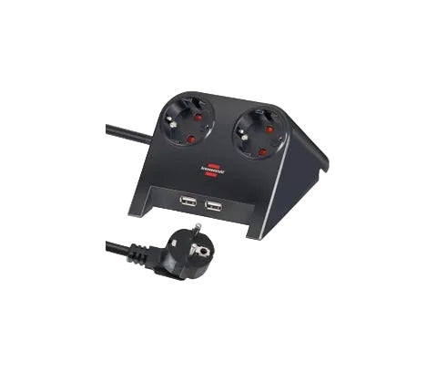 مشترك كهرباء 2 فتحة + 2 USB سلك 1.8متر BRENNENSTUHL