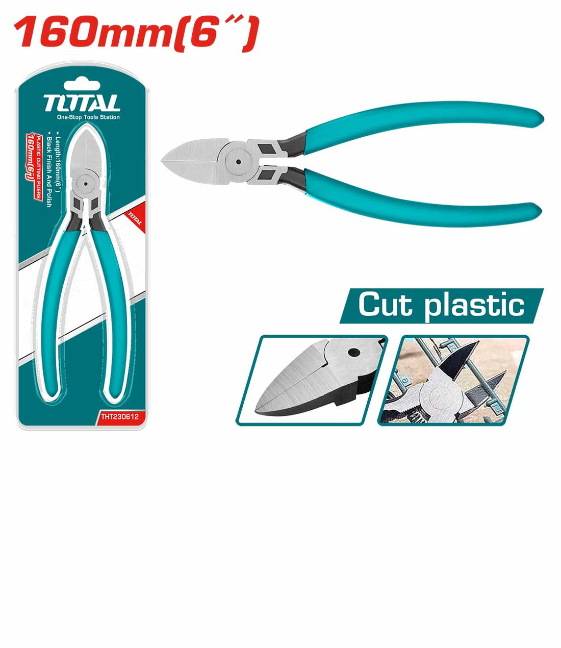مقص بلاستيك 6 بوصة TOTAL
