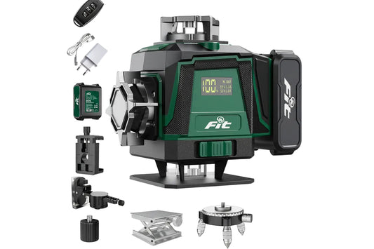 ميزان ليزر 16 خط اخضر 2 بطارية وشاحن وريموت FIT