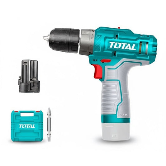 شنيور بطارية 12 فولت عزم 25نيوتن +2 بطارية TOTAL