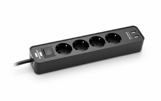 مشترك كهرباء 4 فتحة + 2 USB سلك 1.5متر BRENNENSTUHL